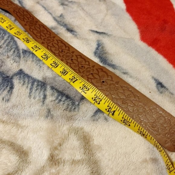 Western Rhinestone Buckle Belt Sz 3 (29-32") - Picture 5 of 7